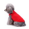 Spring thin dog solid color cotton vest pullover hooded short sleeve casual small teddy pet clothes