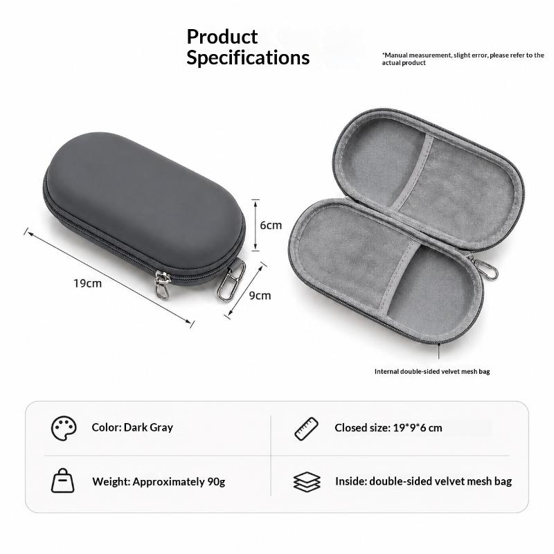 Shockproof Hard Shell Double Glasses Case Lightweight Portable Dual Eyewear Storage Box for Sports Cycling Running Use