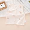 Unisex Baby Pure Cotton Sleeveless Vest - Spring/Autumn Style, A-Class, Cute Design.