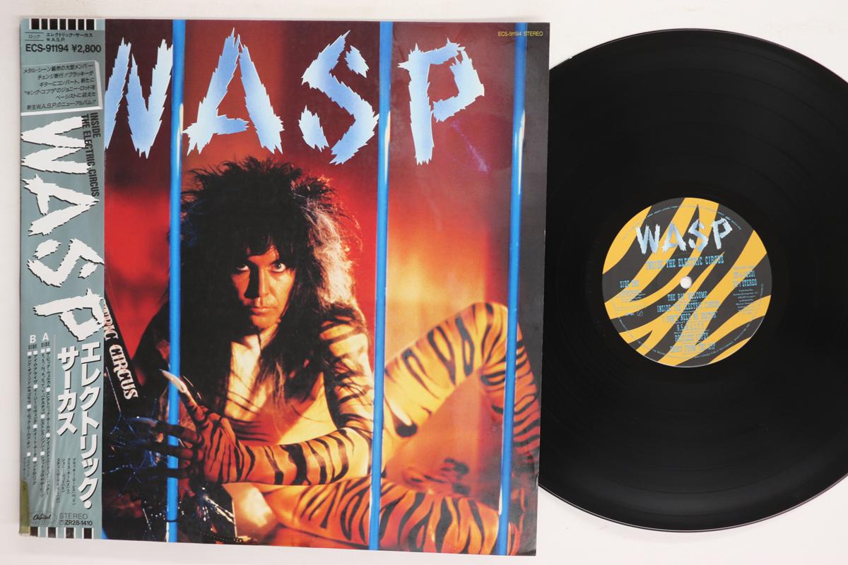 LP-запись WASP.  Внутри Электрического Цирка ECS91194 CAPITOL 1986 Япония Оби Металл Б/у