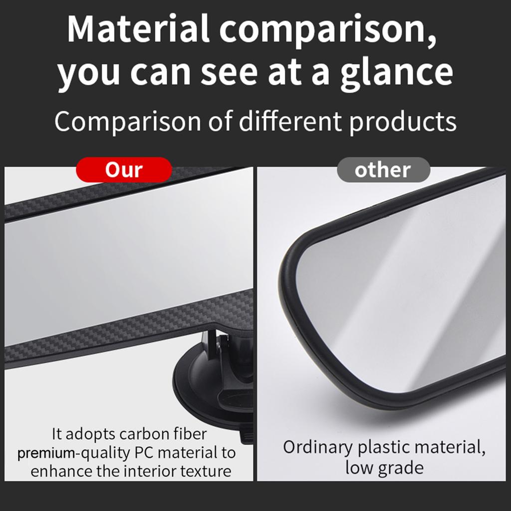 Rr View Mirror Suction Cup Rrview Mirror Wide Angle   Aromatherapy 360 Adjustment Angle Rr View Mirror for Cars Vehicles SUVs Trucks with Magneti