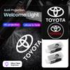 2Pcs Led HD Car Door Logo Welcome Light Projector Lamps For Toyota Corolla Yaris Aygo Prius CHR Camry Auris Avensis Land Cruiser