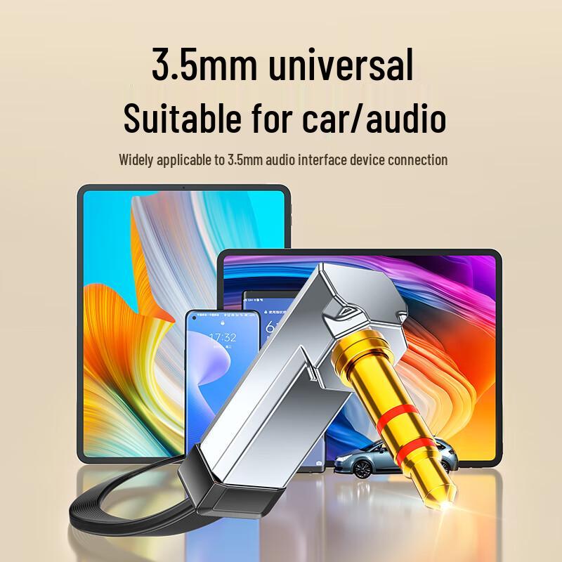 Shanze 3.5mm Angled Flat Audio AUX Cable