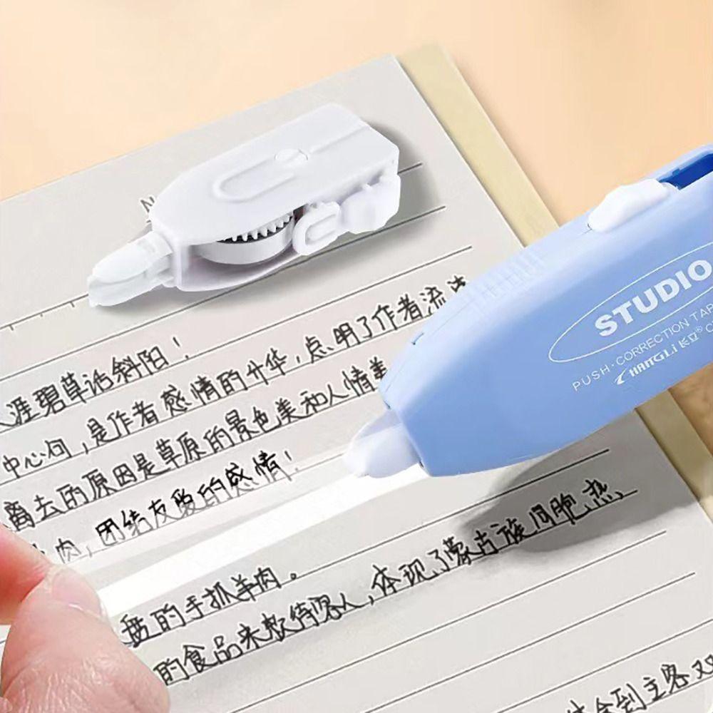 Replaceable Core Modification Tape Imitation Grip Pen Smear Corrector Portable Correction Tape