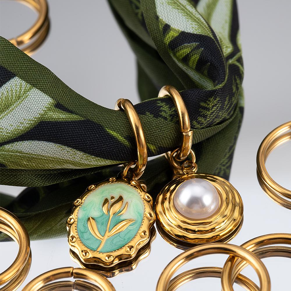 4pcs 10pcs NO Fade Stainless Steel PVD Big Hole Open Jump Rings Width 16 to 20mm Split Rings Connectors Hairband Jewelry Finding