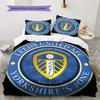 Leeds Soccer Bedding Quilt Set Quilt Cover Pillowcase Home Decoration Birthday Gift (1 * Duvet Cover + 2 * Pillowcase, Without Core)