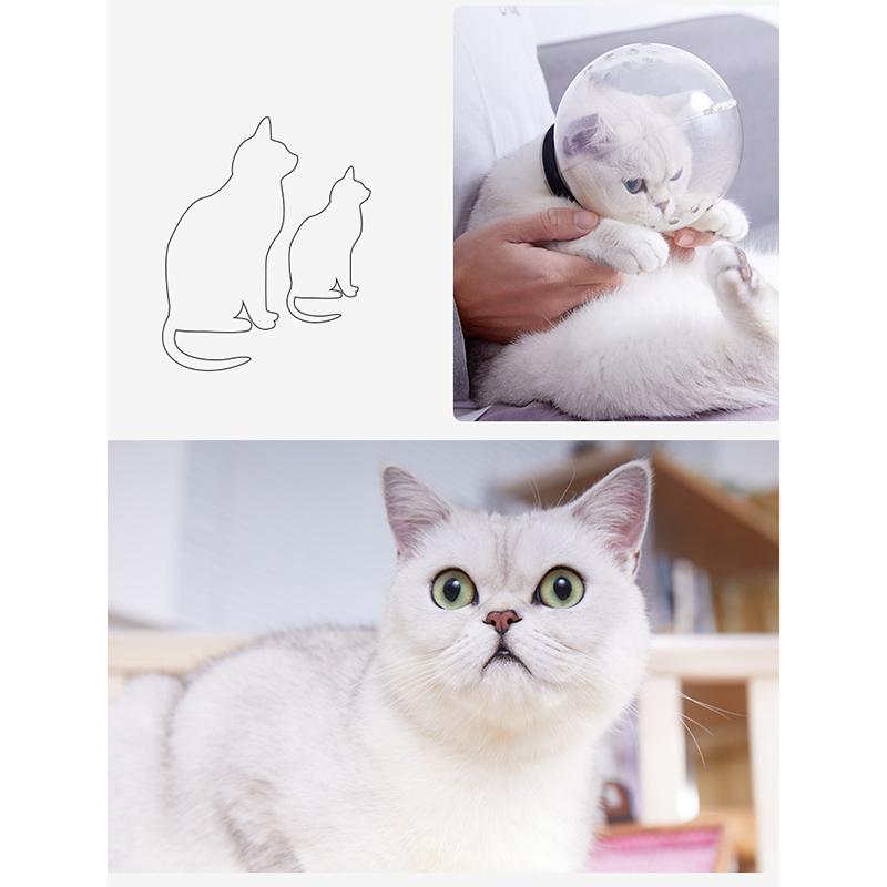 Ademend Kattenmuilkorf Anti-Bijt Verzorgingsmasker Anti-Likken Beschermende Ruimtekap