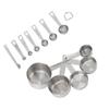 12 Pcs Stainless Steel Measuring Cups Spoons Set Kitchen Measuring Tools for Cooking Baking