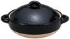 Iga Glossy Black Pot X 26 X Earthenware Can Be Used Over an Open Setomonohonpo 9.0 [31.5 17cm, 2300cc] Pot, Ceramic, Flame,