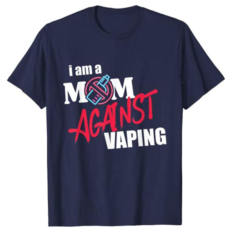 

Я Мама Против Вейпинга Некурящая Анти-Вейп Сторонник Футболка Саркастические Высказывания Цитата Графическая Футболка Топы Базовые Хлопковая Одежда 4XL
