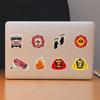 50 Firefighter Graffiti Stickers Car Mobile Water Cup Decorative Stickers Waterproof Creative Hand Note Stickers