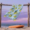 Zitrone & Band Picknick Kompakt Reise Strandtuch Super Saugfähig Sandresistent, Mikrofaser für Schwimmen Camping Yoga