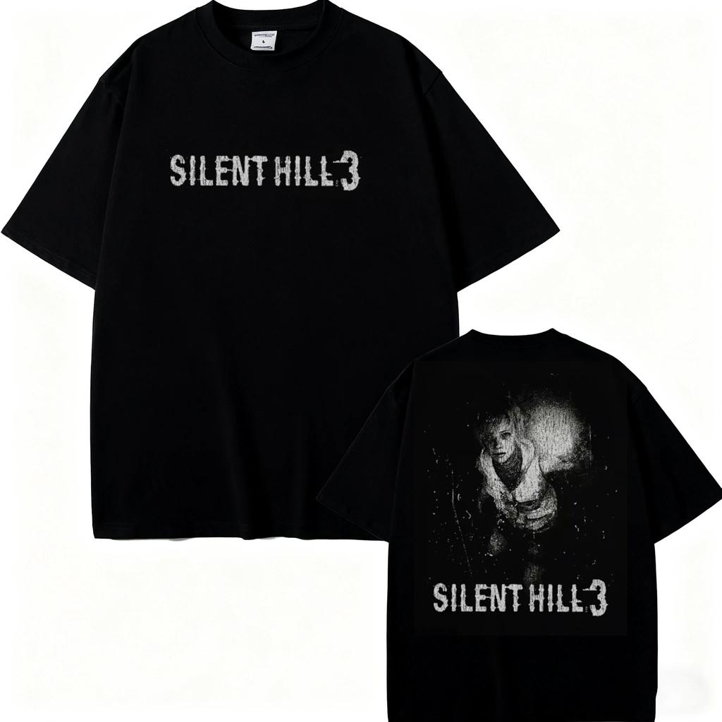 2026 "Silent Hill 2" "Silent Hill 3" Printed T Shirt High Quality Y2k Stylish Casual Breathable Men's Team Neck Printed T Shirt