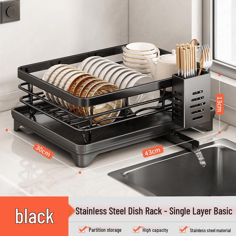 LETSFIND 304 Stainless Steel Dish Drying Rack