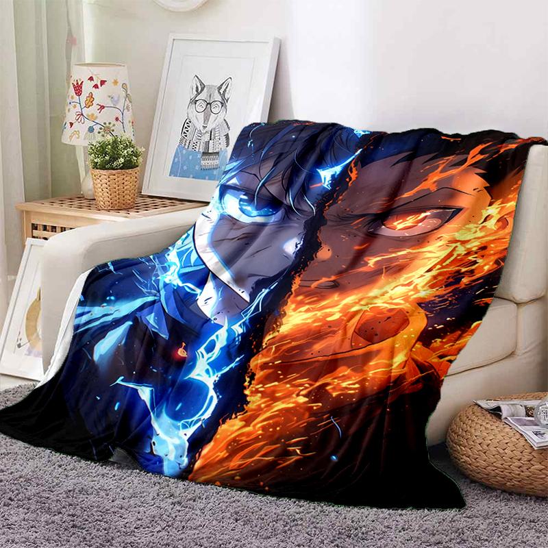 HXH Hunter X Hunter GON FREECSS Killua Zoldyck Cartoon Anime Flannel Blanket,Soft Throw Blanket for Home Bedroom Bed Sofa Gift