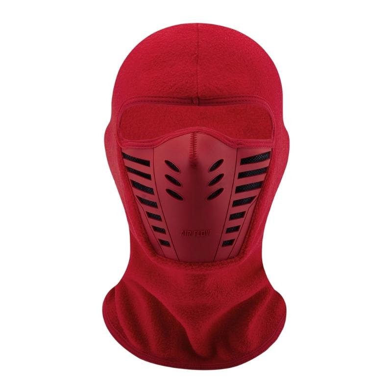 

Multipurpose Winter Sport Balaclava Windproof Face Mask Thermally Full Face Head Cover for Cycling and Skiing красный