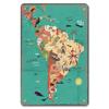 Vintage Brazil Travel Poster Country Flag Metal Tin Signs Retro Carnival Party Metal Plate For Club Home Bar Cafe ART Wall Decor