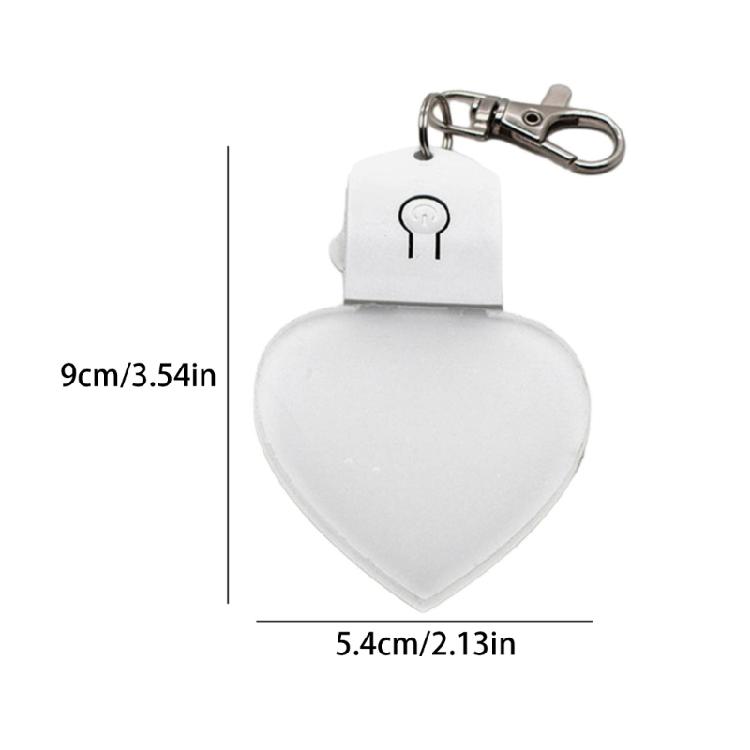 LED Light Sublimation Ornament Blanks Keychains Unique Christmas Decorations