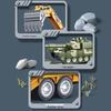 Large Flatbed Transport Truck Semi-Trailer Dolly Toy: Children's Inertial Car, Engineering Excavator, Military Vehicle.