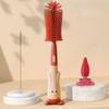 Soft Head Baby Bottle Brush Food Grade Baby Cleaning Set Pacifier Bottle Brush Set  Baby Care