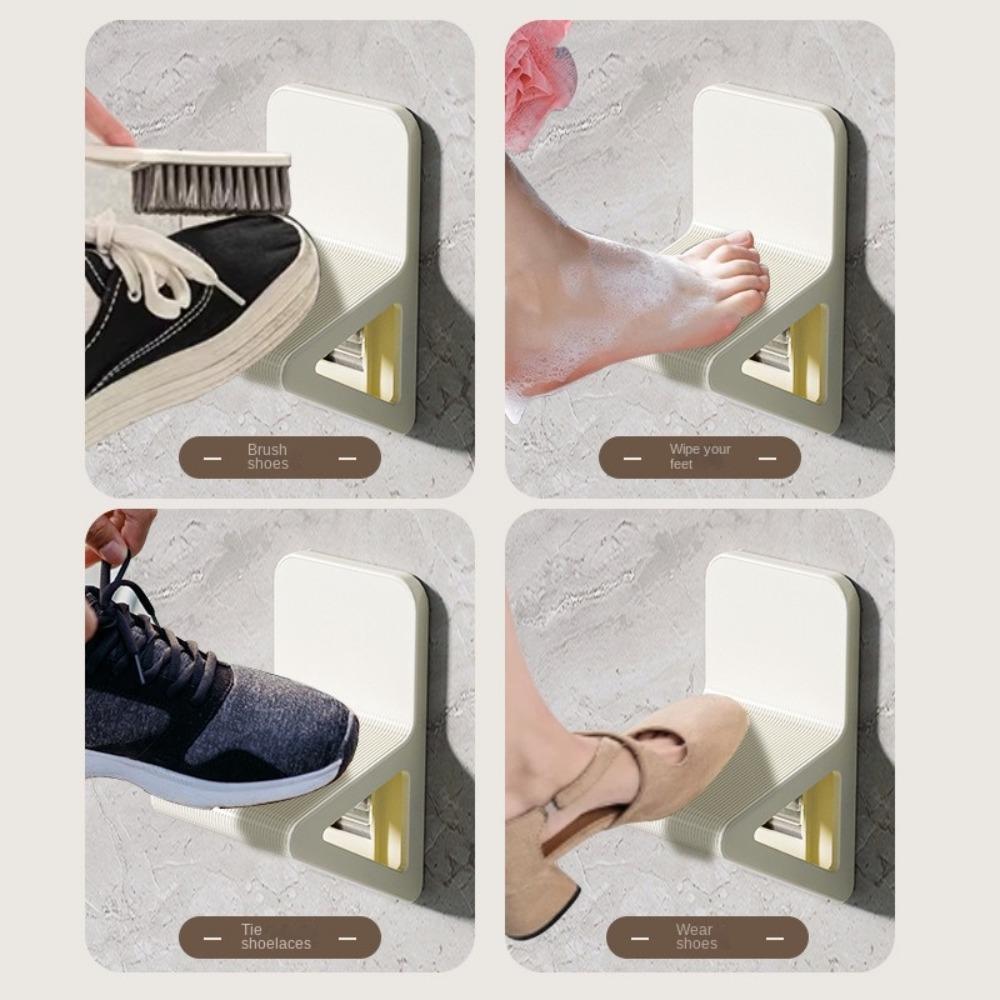 Non Slip Bathroom Foot Pedal Rest Shaving Leg Step Aid  For Pregnant Women and Elderly People