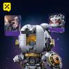 ToylinX 23cm Panda Mecha Building Blocks Set LED Light Up Panda Robot Toy Mecha Model Kit for Adults Kid Cool Action Figure Gift