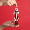 12cm 4pcs Nutcracker Soldier Pendants Handmade Creative Christmas Tree Decoration Pendant Pubs/Cafes/Shops Xmas New Year Gifts