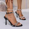 Women High Heels Sandals Summer New Elegant Open Toe Shoes Women Elegant Casual Comfortable Slip On Elegant Sandals