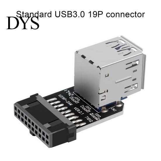 Ultra-thin USB Adapter USB3.0/3.1 IDC19P/20P To A Female Port Slim Design with Inner Connection Dongle Mainboard Computer Accessories Exquisite USB3.0
