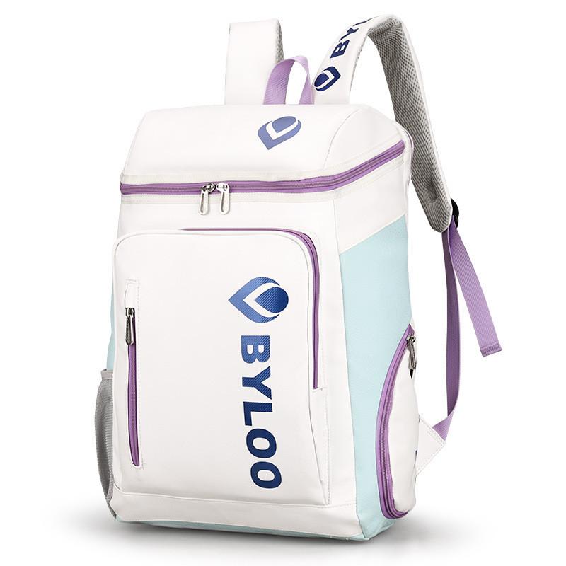 

Byloo Letter Print Badminton Bag Backpack Anti Wear Breathable Sports Schoolbag фіолетовий