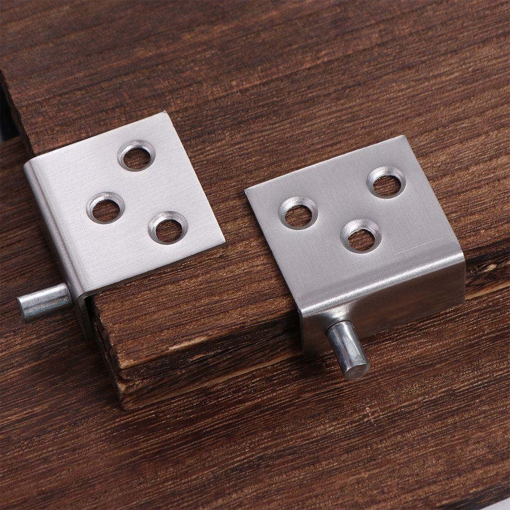 2pcs Multifunction Concealed Shaft Black/Silver Upper Lower Hinge Clips Furniture Hinge Drawers