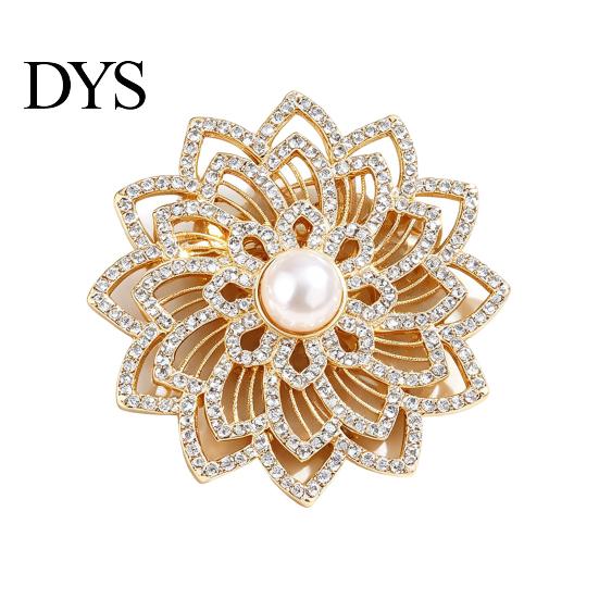 Clothes Brooch Rhinestone Flower Pin, Bow Deer Red Lip Lapel Anti-tarnish Dress Suit Hat Bag Clothing Accessories, Elegant Jewelry for Women