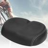 PU-Leder Fahrradsattel Verbreitert Bequem Atmungsaktiv Dämpfend Weich Fahrradsitzkissen Schwarz