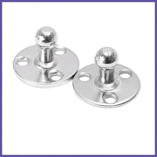 2Set 10mm Car Ball Studs Mounting Brackets for Gas Struts Shocks with Screw