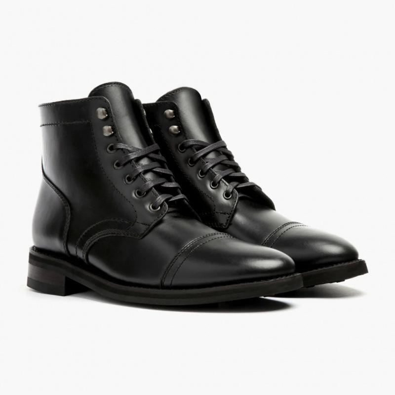TEMU American retro round head tooling Martin boots high-top locomotive shoes men's shoes