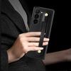 Compatitable With Samsung Galaxy Z Fold 7 Case With Kickstand Holder, Plating Edge Z Fold 6 Case With Front Screen Glass