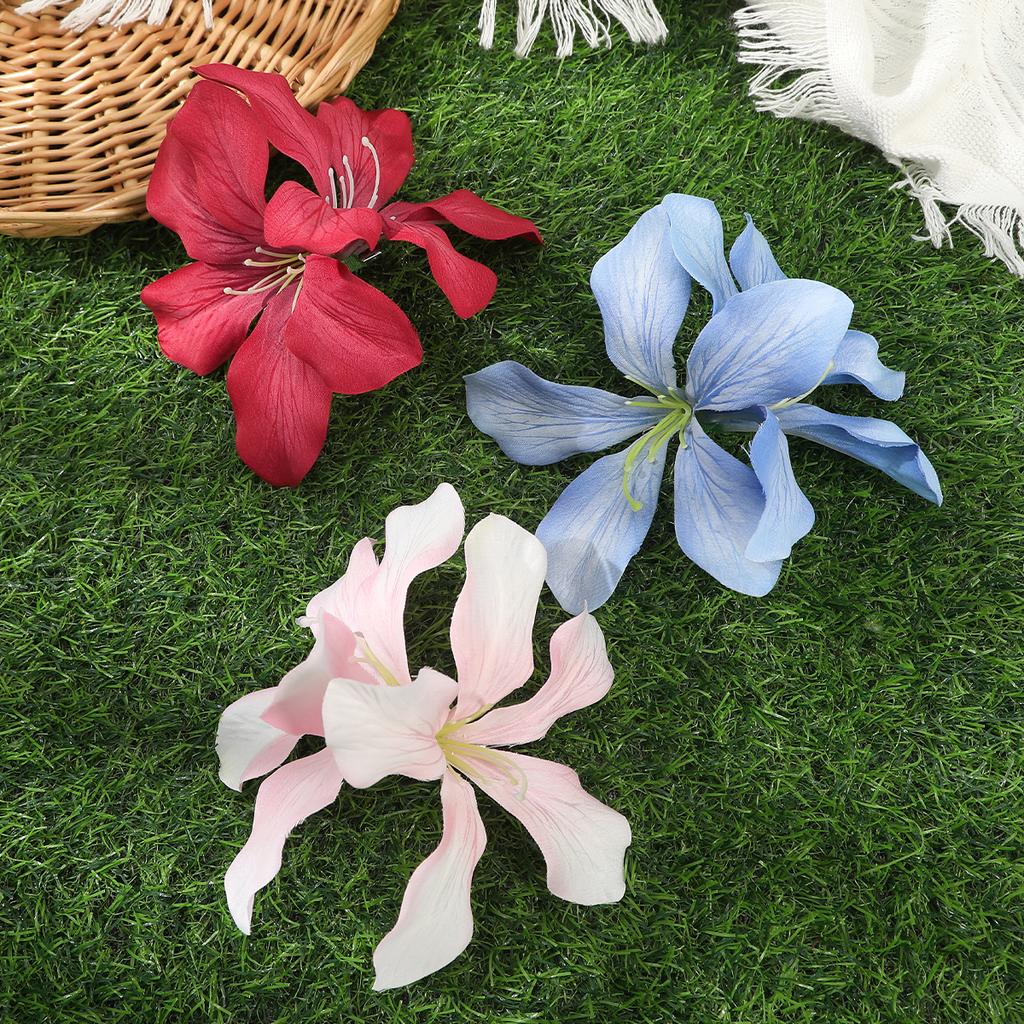 AWAYTR Beauty Rose Duckbill Hairpin Artificial Floral Hair Clips Valentine Headwear Girl Hair Accessories Festival Gift