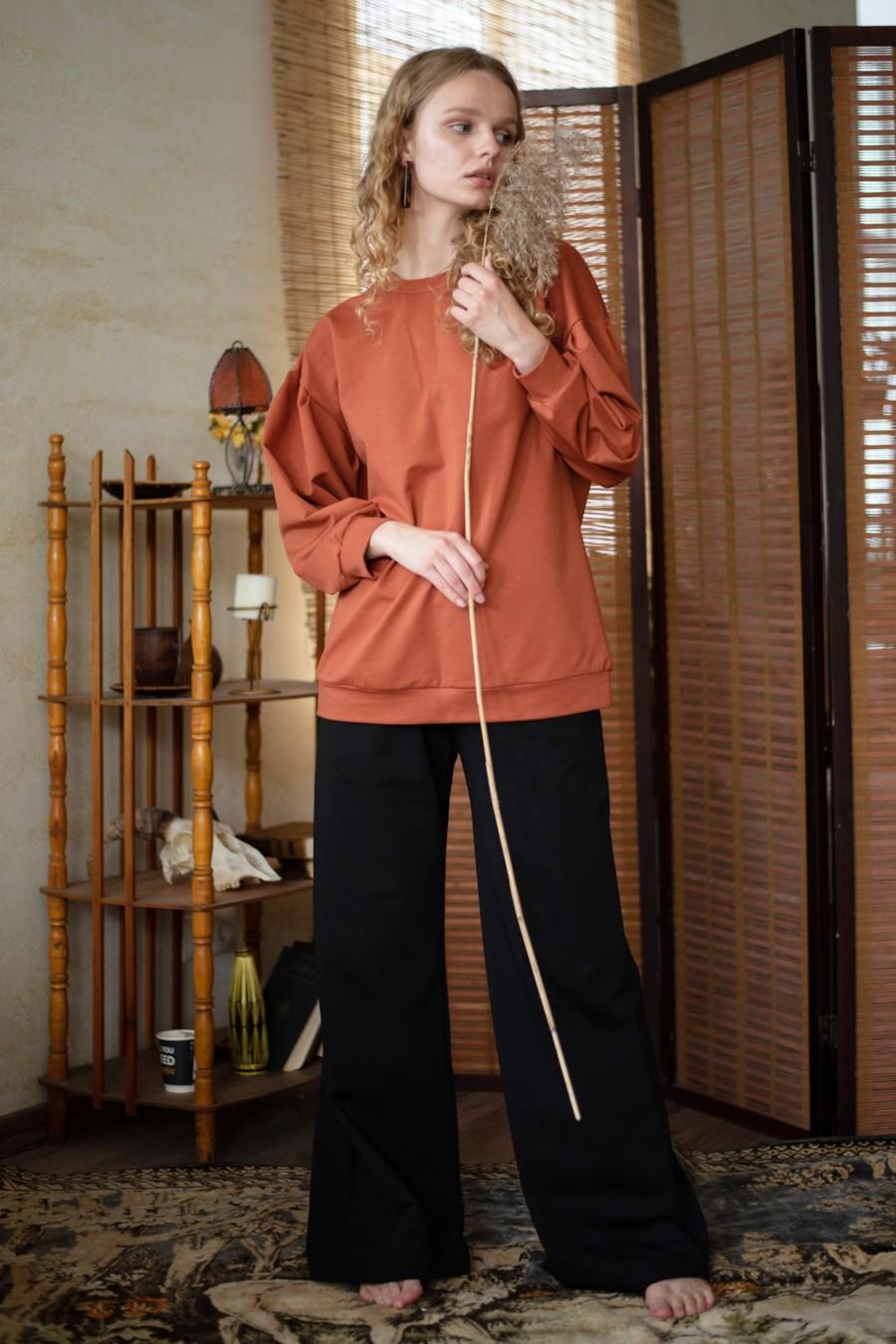 

комплект: світшот та штани Silence (64138) 48(XL) помаранчевий