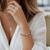 Verstellbares Kordel Fußball Perlenarmband Gold Silber Beschichtet Geflochtenes Kordelarmband Geschenk