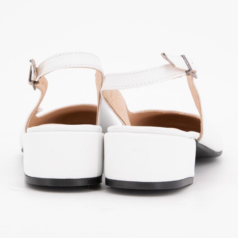 Ballerines loulou nappa argent cuir blanc Femme XAVIER DANAUD