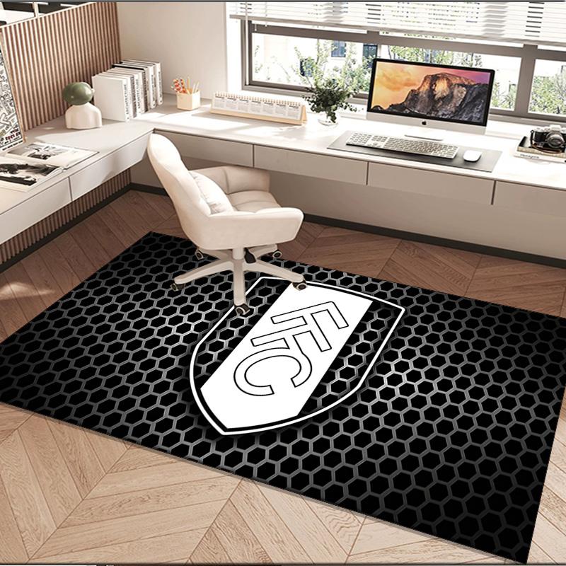 1PC rug Fulham Crest Design Carpet, Chair Rug,Area Rug for Office Bedroom living rooms bedroom, Doormat decor Christmas fan gifts