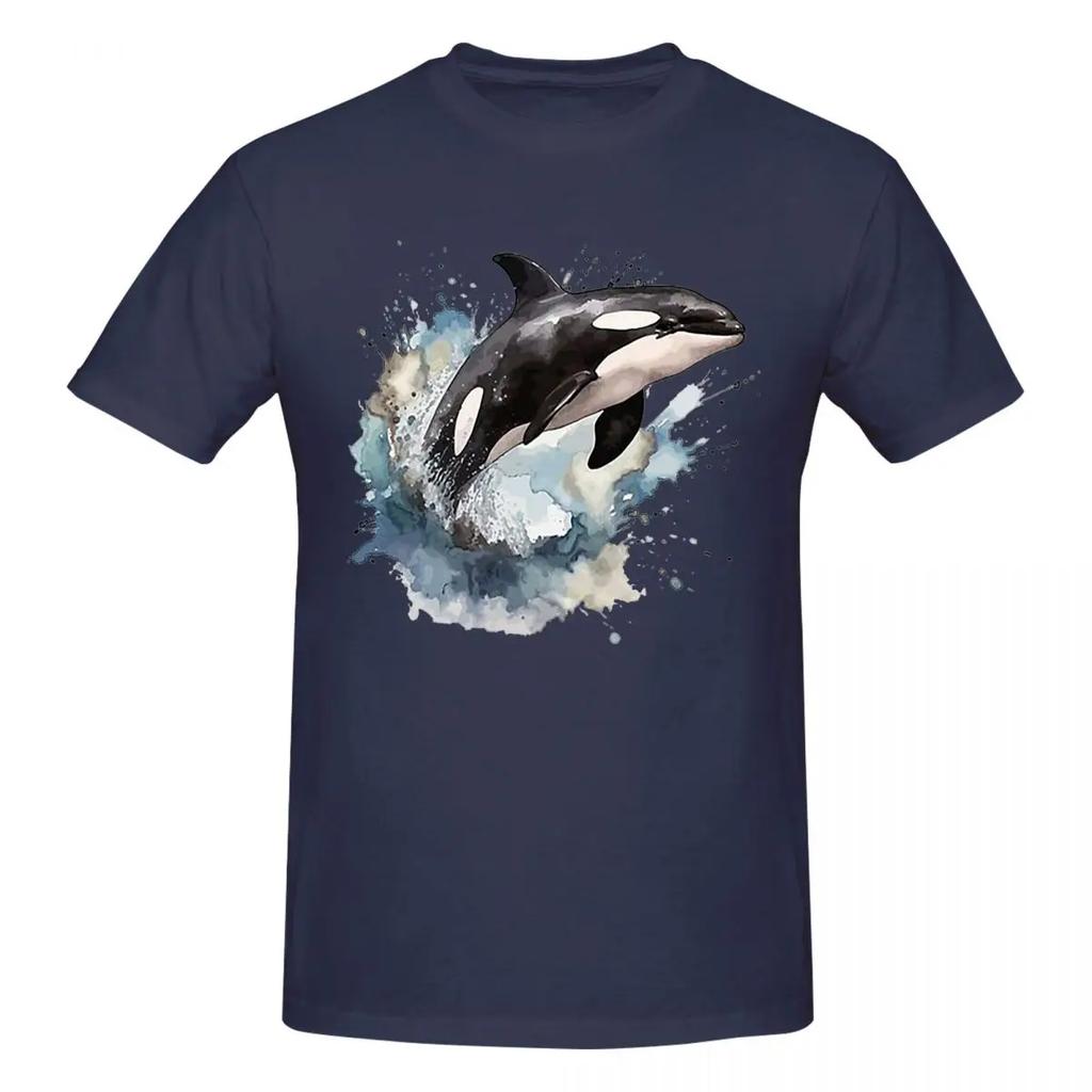 Orca Aquatic Sea Ocean  Top Tees Killer Whale 100 Cotton Tshirt Unisexsoversized T Shirts Unisex Crew Neck Short Sleeve S6xl