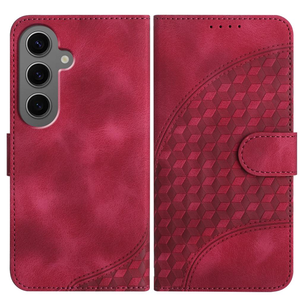 Rändelung, dreidimensionaler Block, PU-Leder, Brieftaschen-Kartentasche, Handyhülle für die Samsung-Serie. Galaxy S-Serie, Note-Serie, A-Serie, J-Serie, M-Serie ...