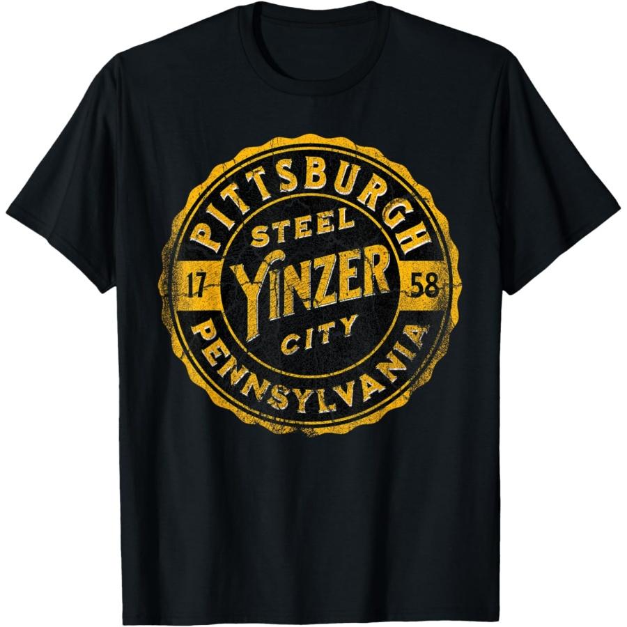 Pittsburgh Yinz Funny Yinzer Steel City 412 Pennsylvania T-Shirt S