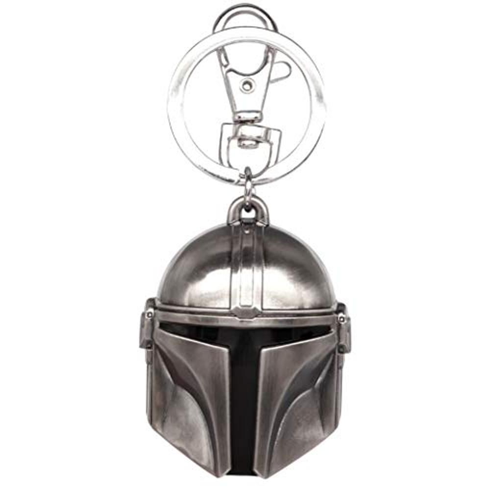 Disney Star Wars The Mandalorian Helmet Pewter Key Ring (Disney Keychain) [Parallel Import]