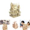 Dreamy Villa Wooden 3d Puzzle Set Ideal For Children Engaging Diy Activity For Family Fun