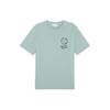 Ss24 Round Neck Pullover Letter Logo Pattern Printed Embroidered Slim Fit Short Sleeve T-Shirt Men T-Shirt Aqua-Blue MM00128KJ0118-P417