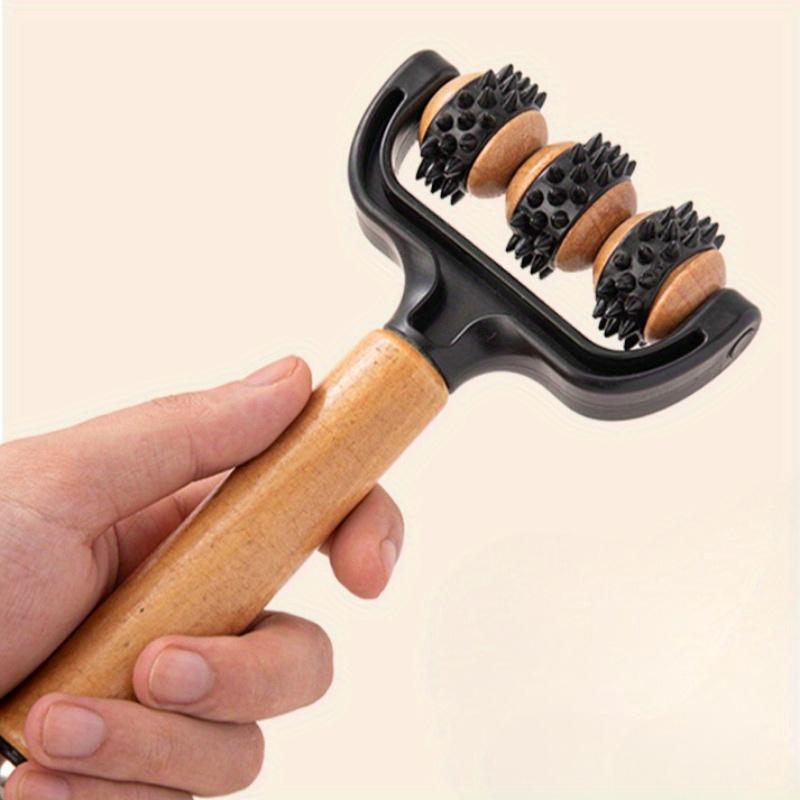 T-Shaped Massage Roller - Multifunctional Deep Tissue Massager for Face, Legs, Abdomen & Body, Portable for Travel/Home