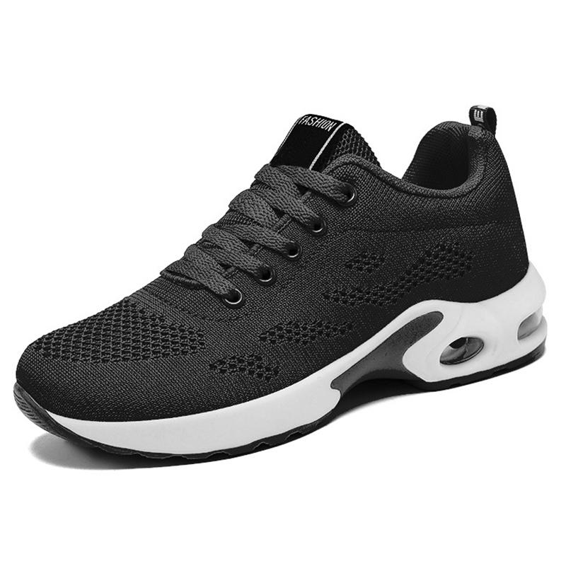 Modne Damskie Sneakersy Poduszka Powietrzna Miękka Podeszwa Buty Damskie Casualowe Outdoorowe Siateczkowe Oddychające Antypoślizgowe Buty Tenisowe