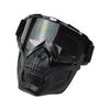 Anlorr New motorcycle riding windproof goggles with detachable sunshade, UV protection, skull face mask, and wind shield